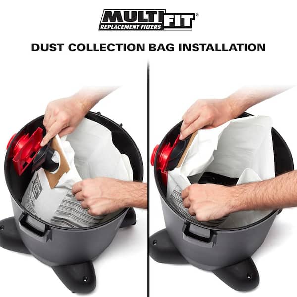 MULTI FIT General Debris Wet/Dry Vac Dry Pick-up Only Dust Collection Bags  for 10 to 14 Gal Shop-Vac Brand Shop Vacuums (3-Pack) VF2005 - The Home  Depot