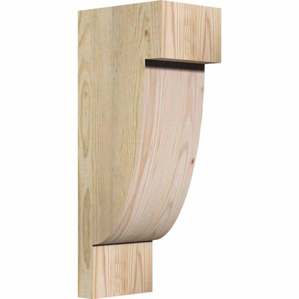 Ekena Millwork 6 in. x 8 in. x 20 in. Douglas Fir Alpine Rough Sawn Corbel
