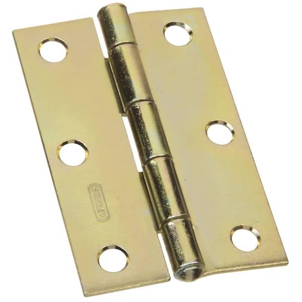 Stanley-National Hardware 3 in. Narrow Utility Hinge Non-Removable Pin with Screws
