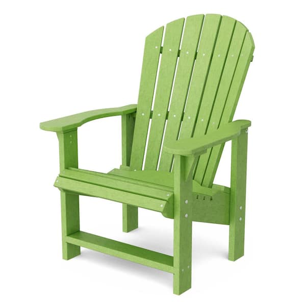 Wildridge Heritage Lime Green Plastic Outdoor Upright Adirondack Chair