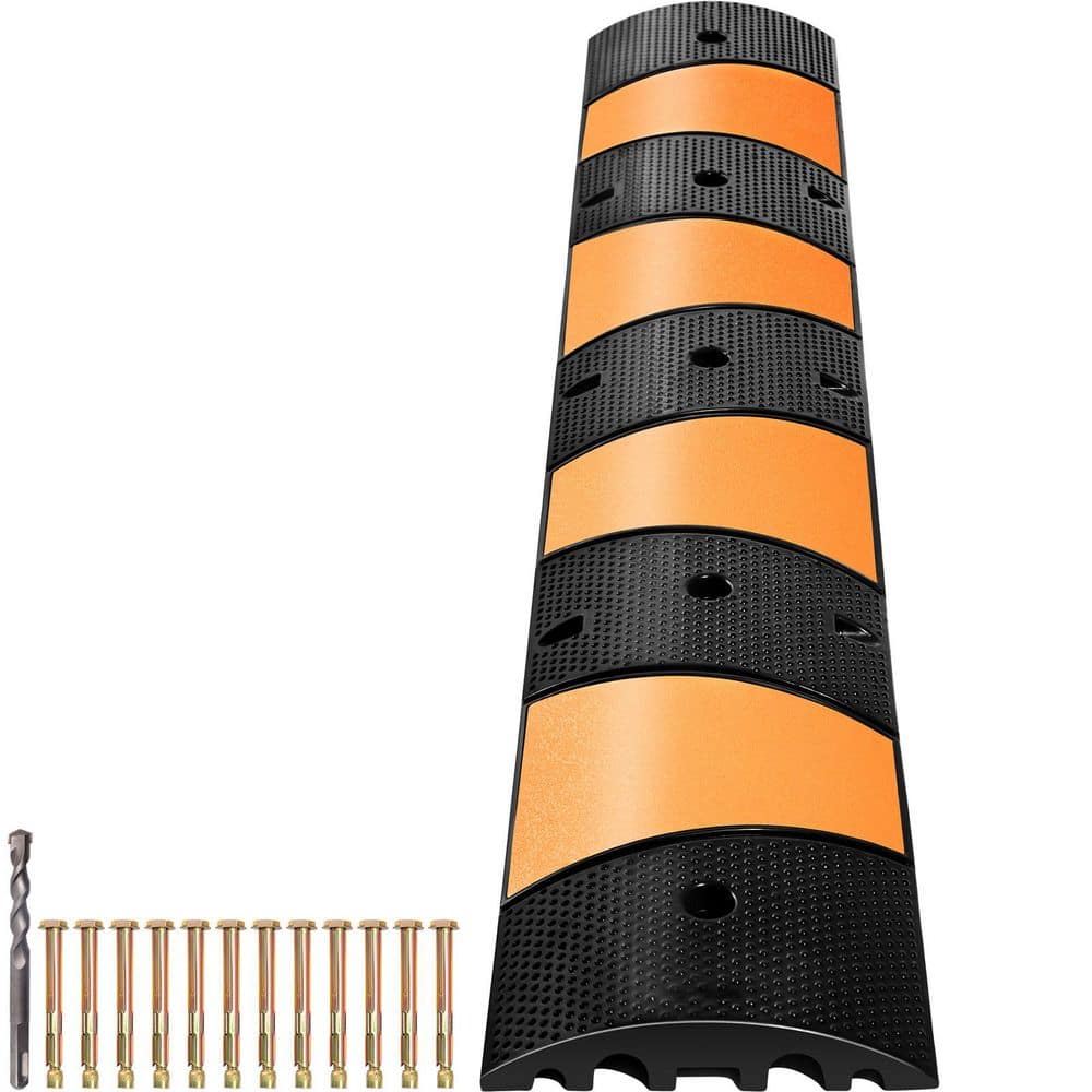 Dual Channel Conduit Rubber Speed Control Hump 72.8 in. 6.06 ft. x 1.01 ft. Black + Yellow Conduit ubber 2025 Update price history on PriceWatchPro