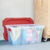 This Husky 25 Gal. heavy duty stackable storage tote is designed to handle  all your storage needs wh…