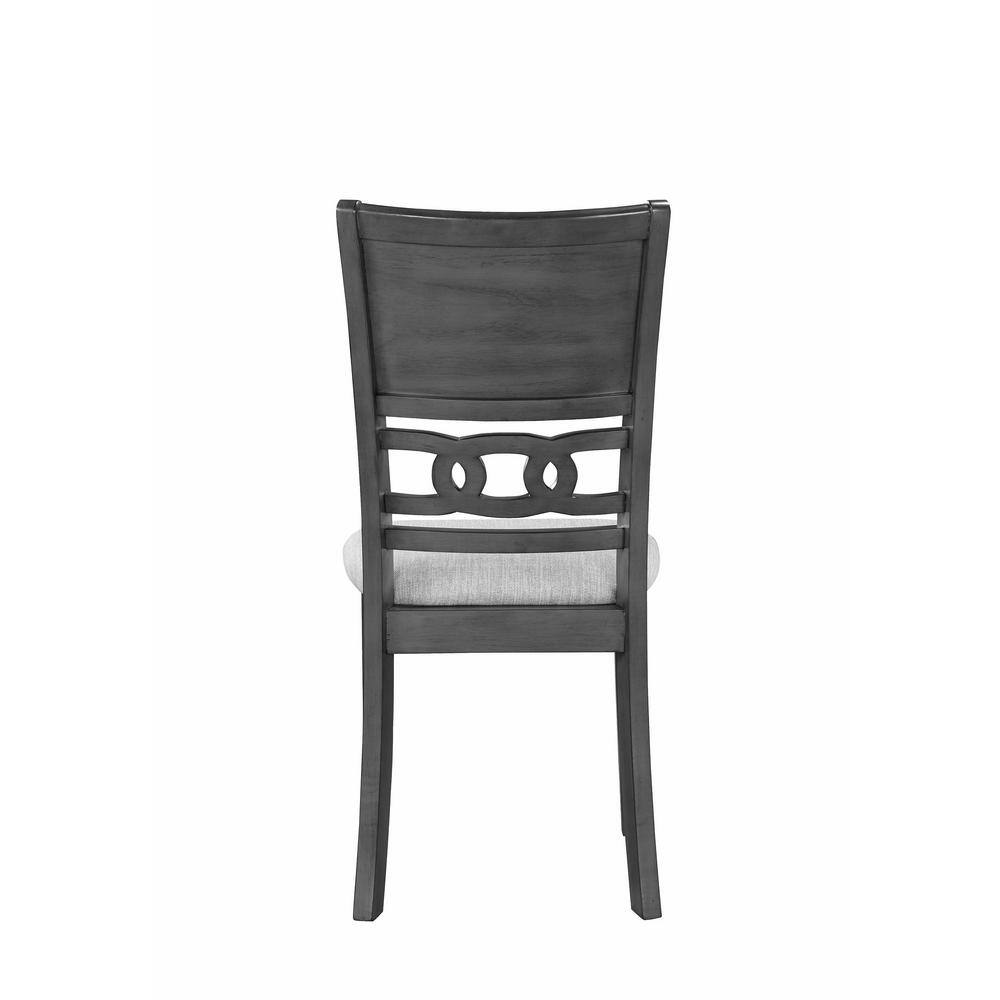 Gia 60" Gray Wood Dining Set with 4 Chairs