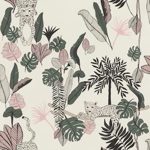 Tadoba Pink Jaguar Grove Wallpaper Sample