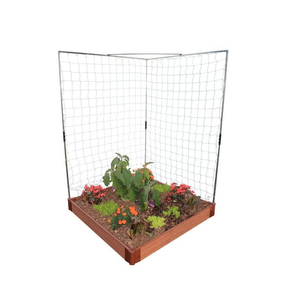 4ft. x 4ft. x 4ft. Stack & Extend Veggie Wall