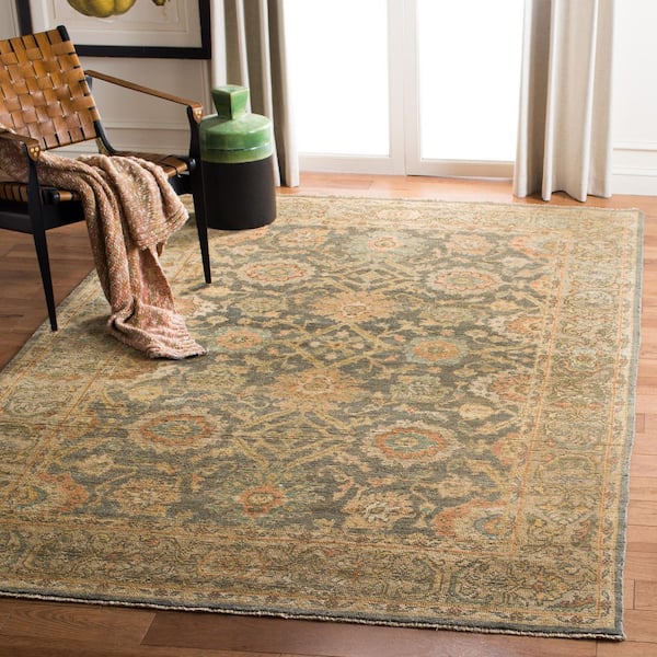 Sivas 6 ft. x 9 ft. Gray/Beige Oriental Area Rug