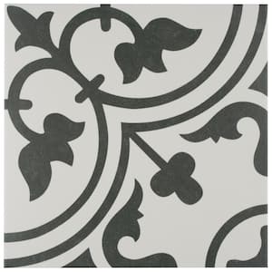 Arte White 9-3/4 in. x 9-3/4 in. Porcelain Floor and Wall Tile (10.88 sq.ft./Case)