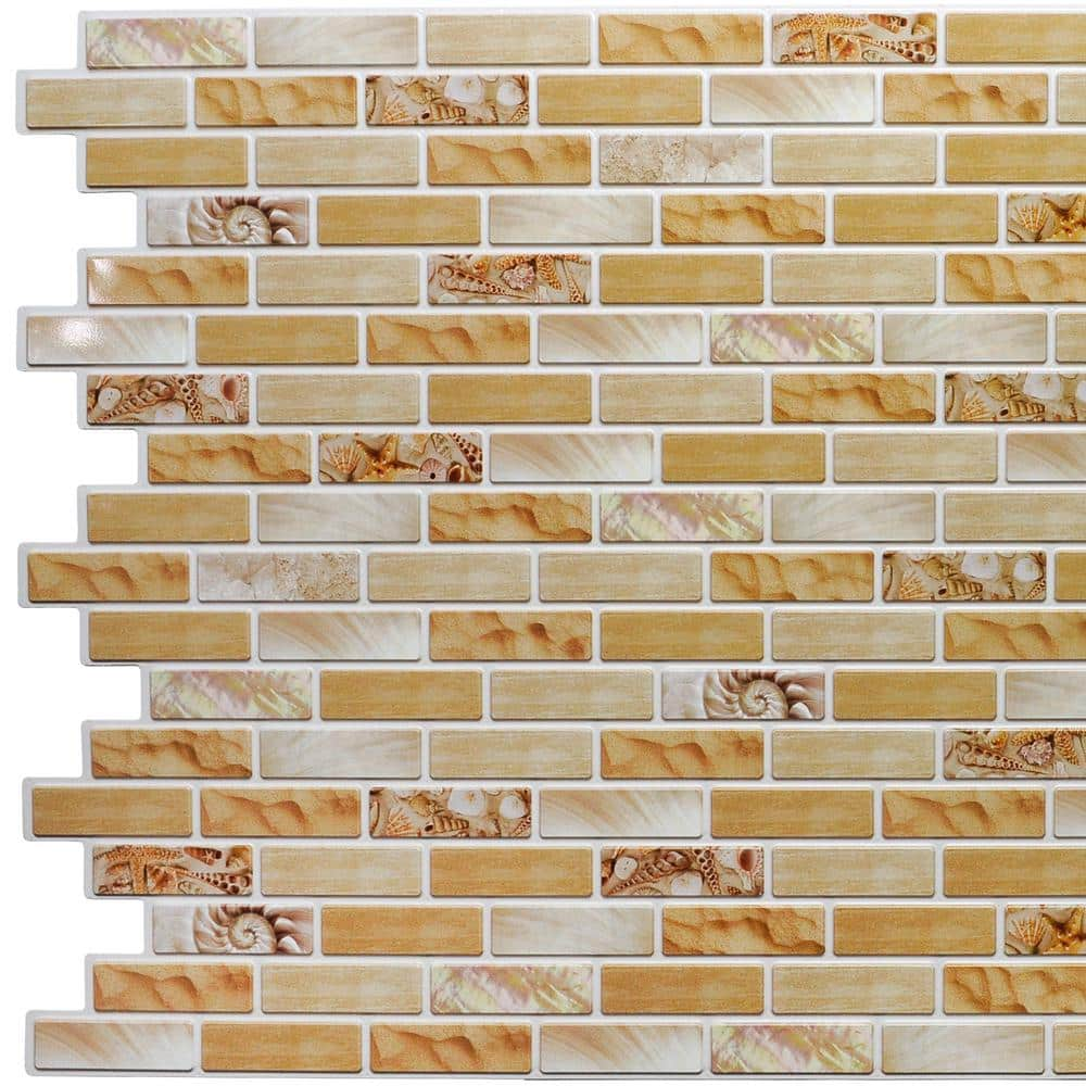 Dundee Deco 3D Falkirk Retro 1/100 In. X 39 In. X 19 In. Greenish Beige ...