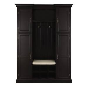 Home Decorators Collection Royce Black 49 in. Hall Tree SK19075R1-BK ...