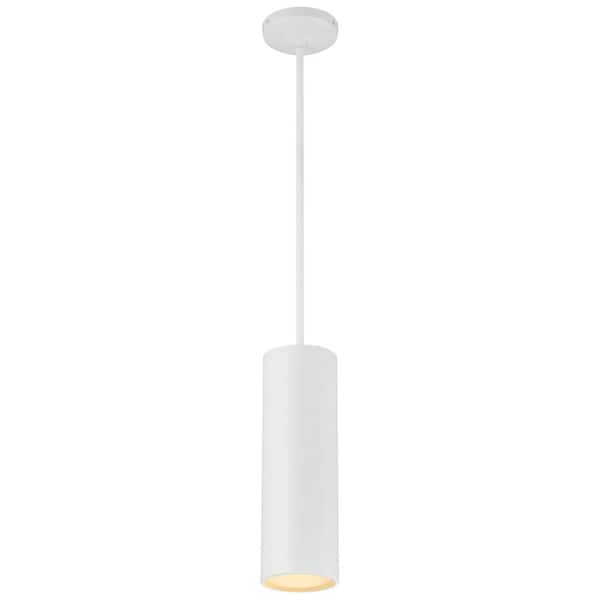 Access Lighting - Pilson 1-Light Matte White Metal Pendant with Metal Shade