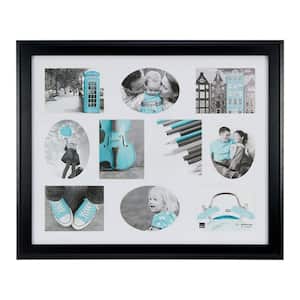 Oxford 4 in. x 6 in. Black 10 Collage Picture Frame