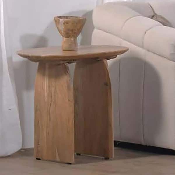 PRIMO INTERNATIONAL Miro 24 in. Brown Wood Oval Coffee End Table