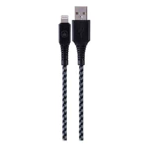 8 ft. Durable Braided Standard USB to Lightning Charging Cable