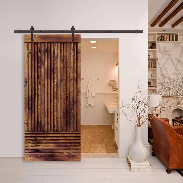 Modern Wood Slat Sliding Door, Asian Style Wood Slat Door