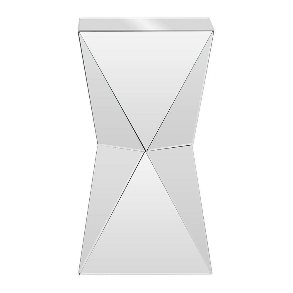 Rebecca Multi-Faceted Mirrored Glass Side Table