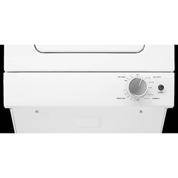 Whirlpool - 1.6 cu.ft Electric Stacked Laundry Center 6 Wash cycles and AutoDry
