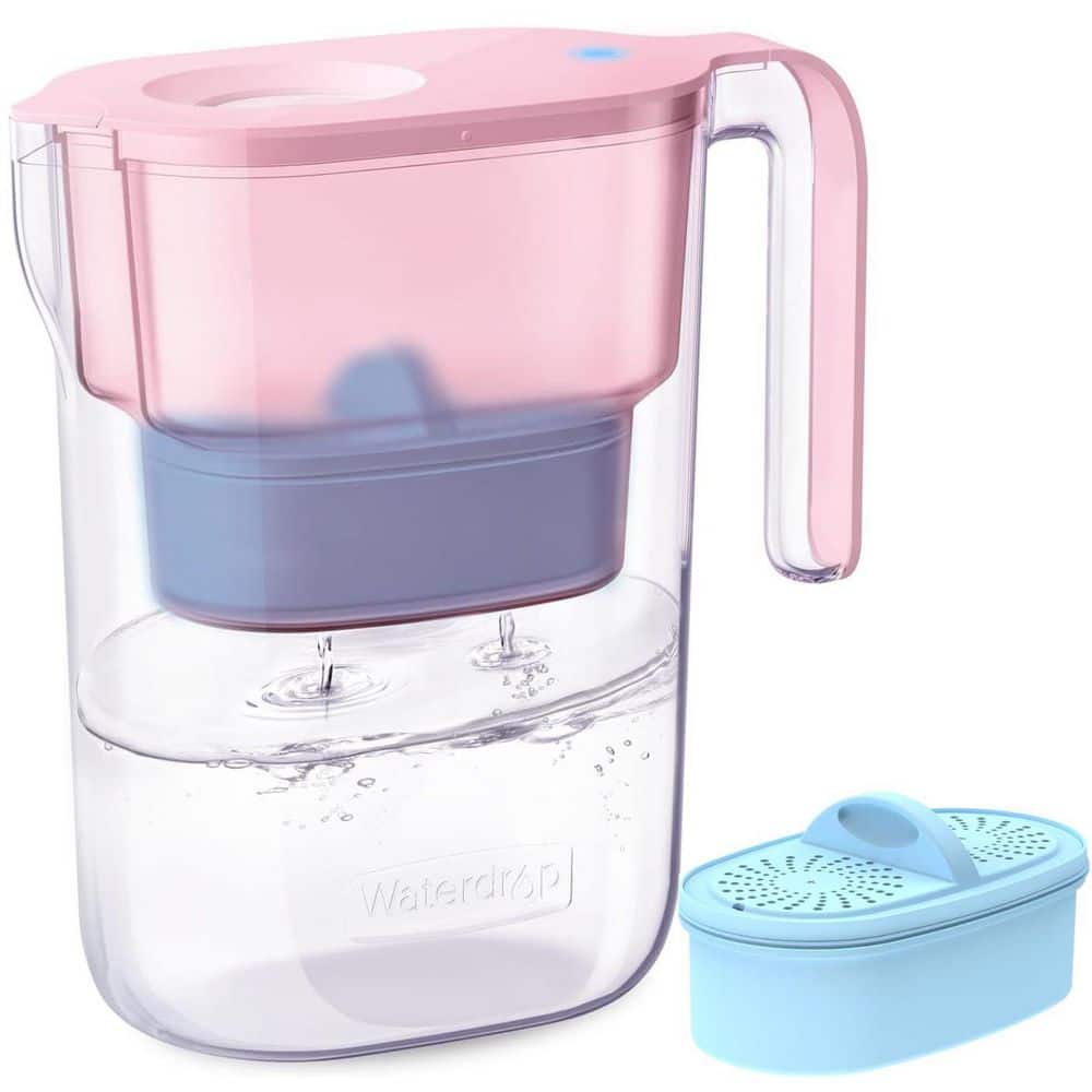 Alkaline Water Filter Pitcher, 7-Cup, Mineralized Alkaline Water, Up to 100 Gallons, Up to pH 9.5, BPA-Free, Pink price history on PriceWatchPro