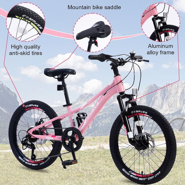 ITOPFOX 20 in Mountain 7-Speed Bike for Girls and Boys, Provide 