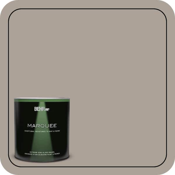 BEHR MARQUEE 1 qt. #ECC-18-1 Quail Ridge Semi-Gloss Enamel Exterior Paint & Primer