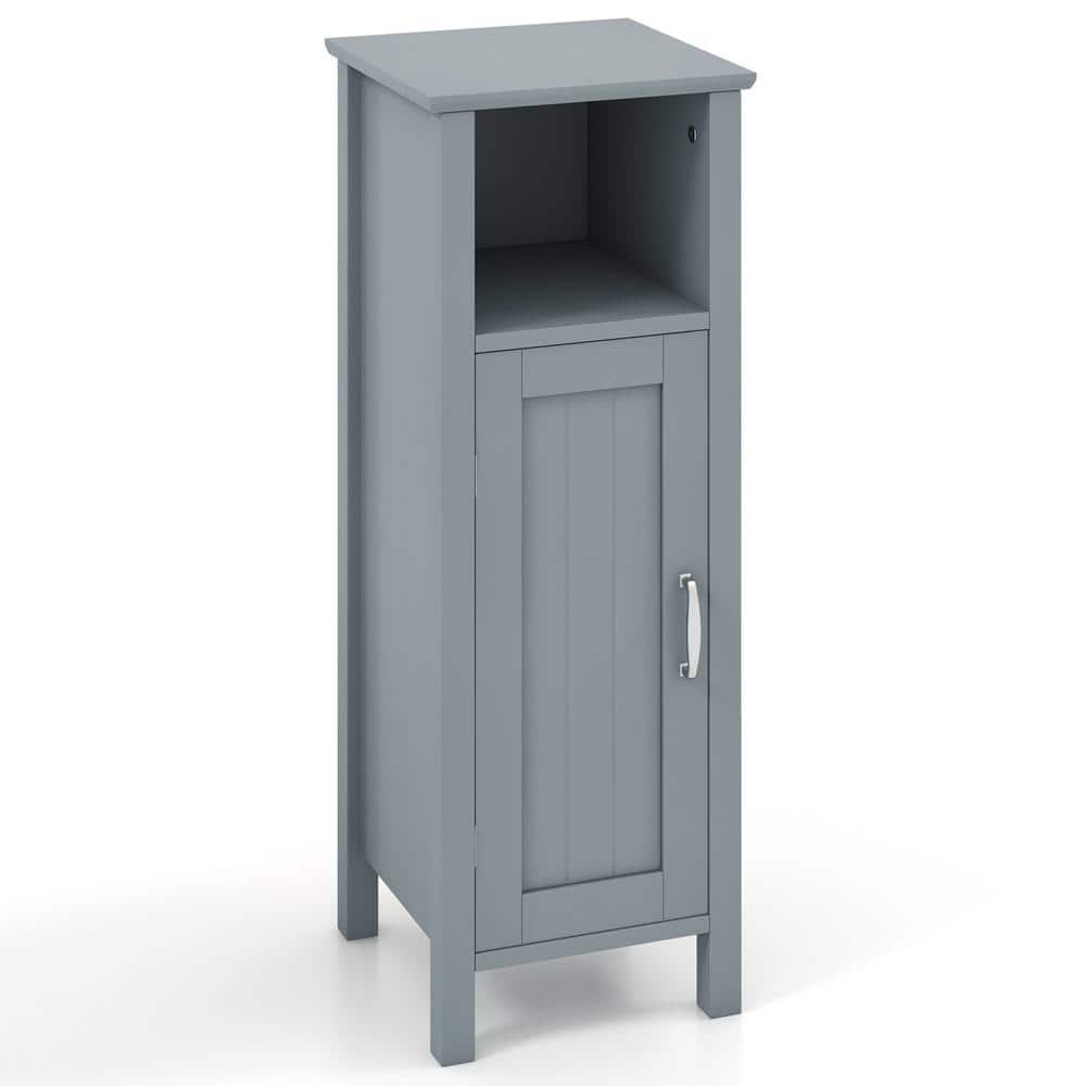 Bathroom Storage Organizer with 2-Tier Cabinet Open Compartment 3-Position Adjustable Shelf 4 Legs