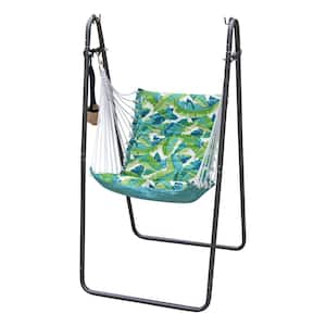 Soft Comfort Hammock Swing Chair with Stand, Green