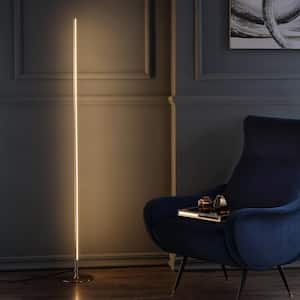 Iris 59.5 in. Gold LED Integrated Floor Lamp