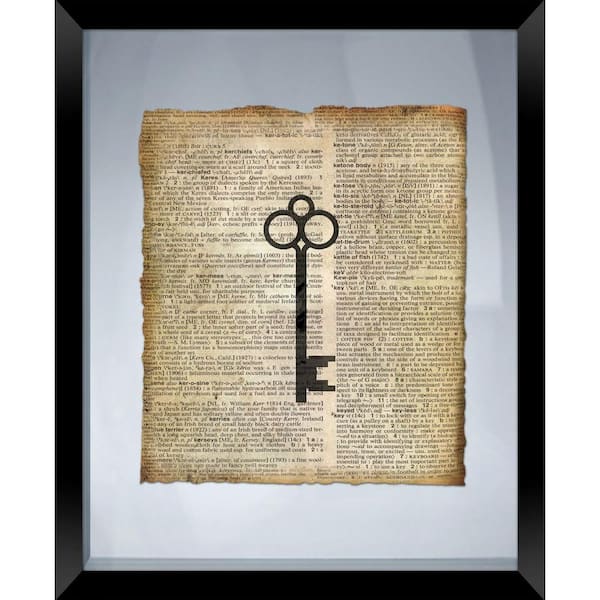 PTM Images 22 in. x 18 in. "Key" Framed Wall Art