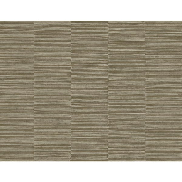 Seabrook Designs 60.75 sq. ft. Tawny Brown Forssa Embossed Vinyl Unpasted Wallpaper Roll