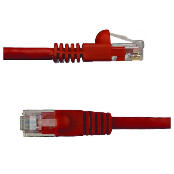 NTW 7 ft. Cat6 Snagless Unshielded (UTP) Network Patch Cable, Red