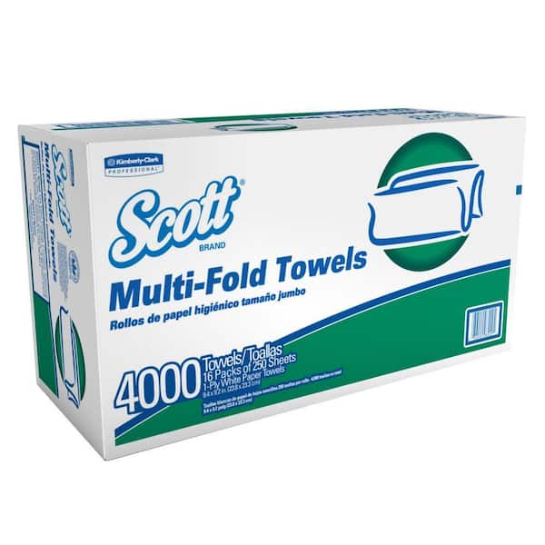 Scott White Multifold Paper Towels (Case of 16)