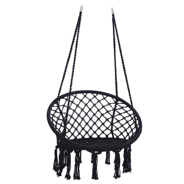 Maincraft 2.6 ft. Portable Hammock Chair in Black