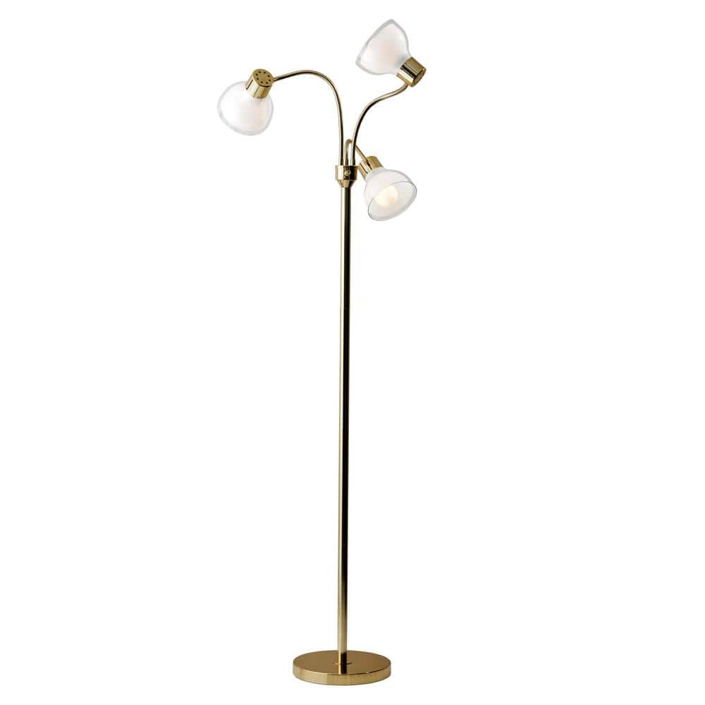 Presley 69 in. Gold Floor Lamp