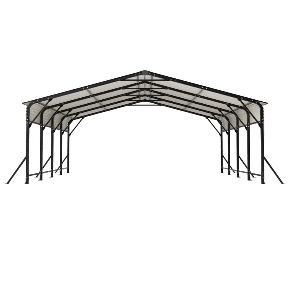 Metal Outdoor 20 Ft.W x 20 Ft.D Galvanized Steel Carport Canopy, Heavy Duty Triangle Reinforced Frame price history on PriceWatchPro