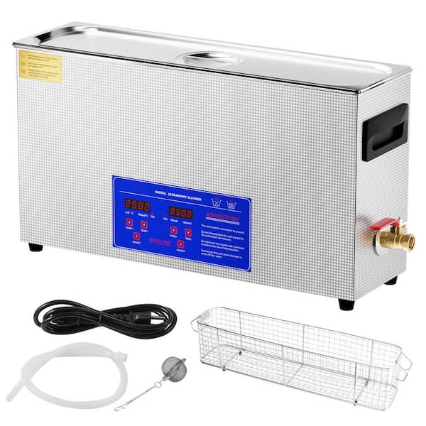 SKYSHALO 10L Ultrasonic Gun Cleaner, 300W Professional Ultra Sonic Cleaning Machine with Timer & Heater, 40kHz Ultrasonic Cleaner