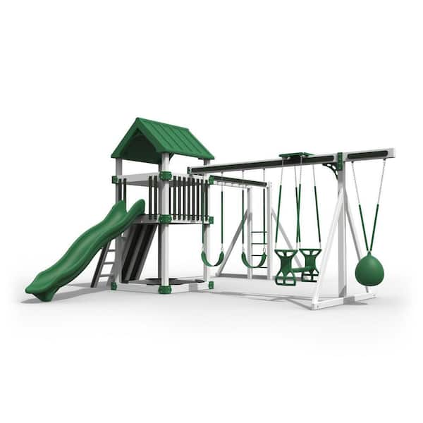 Polaris White and Green Vinyl Playset