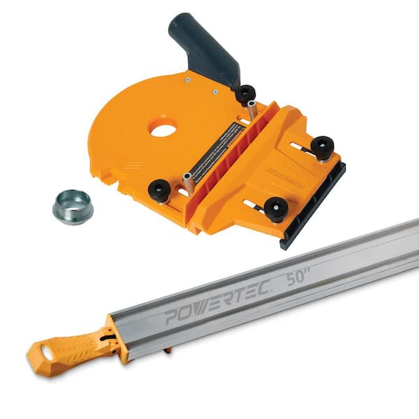 Router Dado Jig w/50 Inch Straight Edge Clamp for Precision Dado Cuts, Adjustable Fence, Built-In Dust Collection