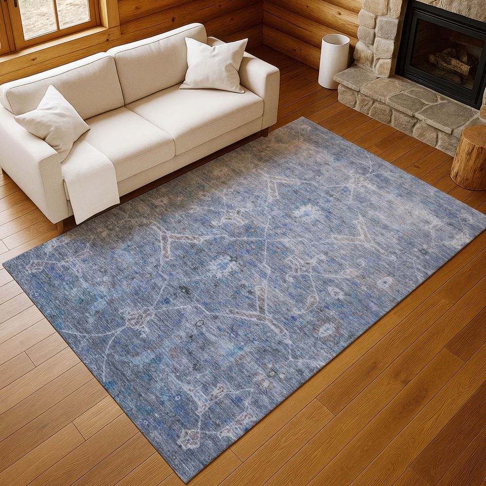 Chantille Machine Washable Indoor/Outdoor Abstract ACN2298 Blue 9 ft. x 12 ft. Area Rug price history on PriceWatchPro
