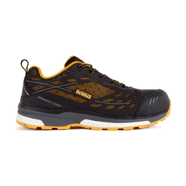 DEWALT Men's Smithfield SD Slip Resistant Athletic Shoes - Alloy Toe - Black/Yellow Size 10(M)