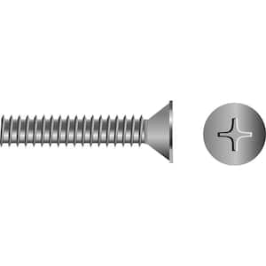 10-32 x 1-1/4 in. Phillips Machine Screw-Flat Head (100-Piece)