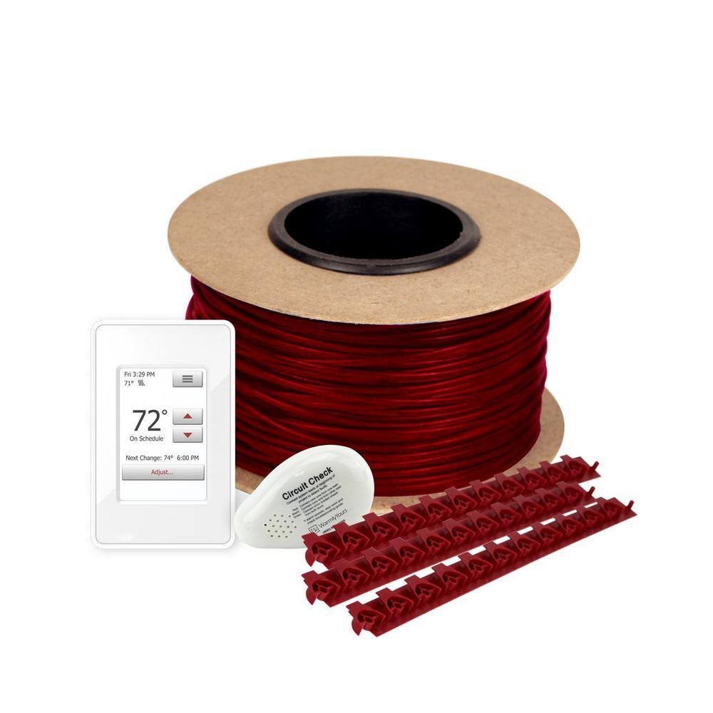 WarmlyYours TempZone 55 Ft Cable System With Touch Screen Thermostat warmlyyours-tempzone-55-ft-cable-system-with-touch-screen-thermostat