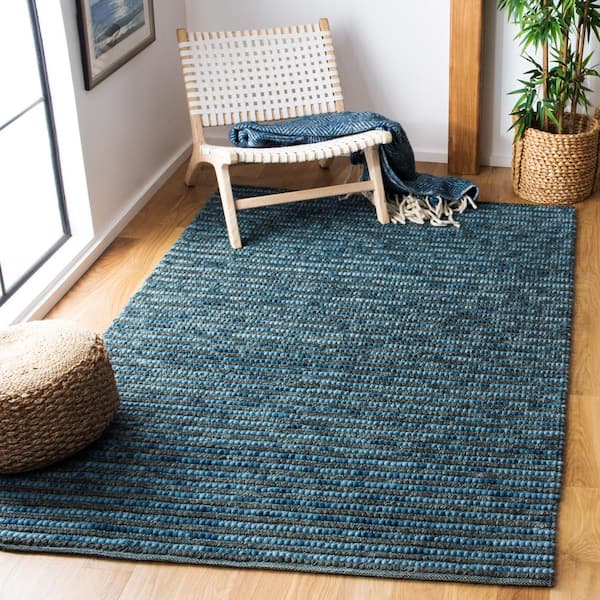 Bohemian Dark Blue/Multi Doormat 2 ft. x 3 ft. Striped Area Rug