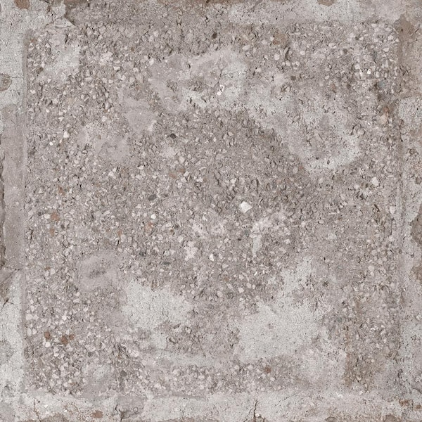Giorbello Piazza Rome Grey 8 in. x 8 in. Glazed Porcelain Floor and Wall Tile (7 sq. ft./Case)