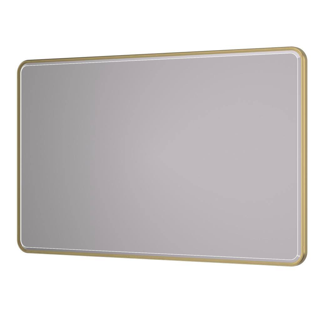 48 in. x 30 in. Rectangle Brushed Gold Beveled Edge Bathroom Vanity Mirror, Anti-Rust Metal Frame Wall Mirror price history on PriceWatchPro