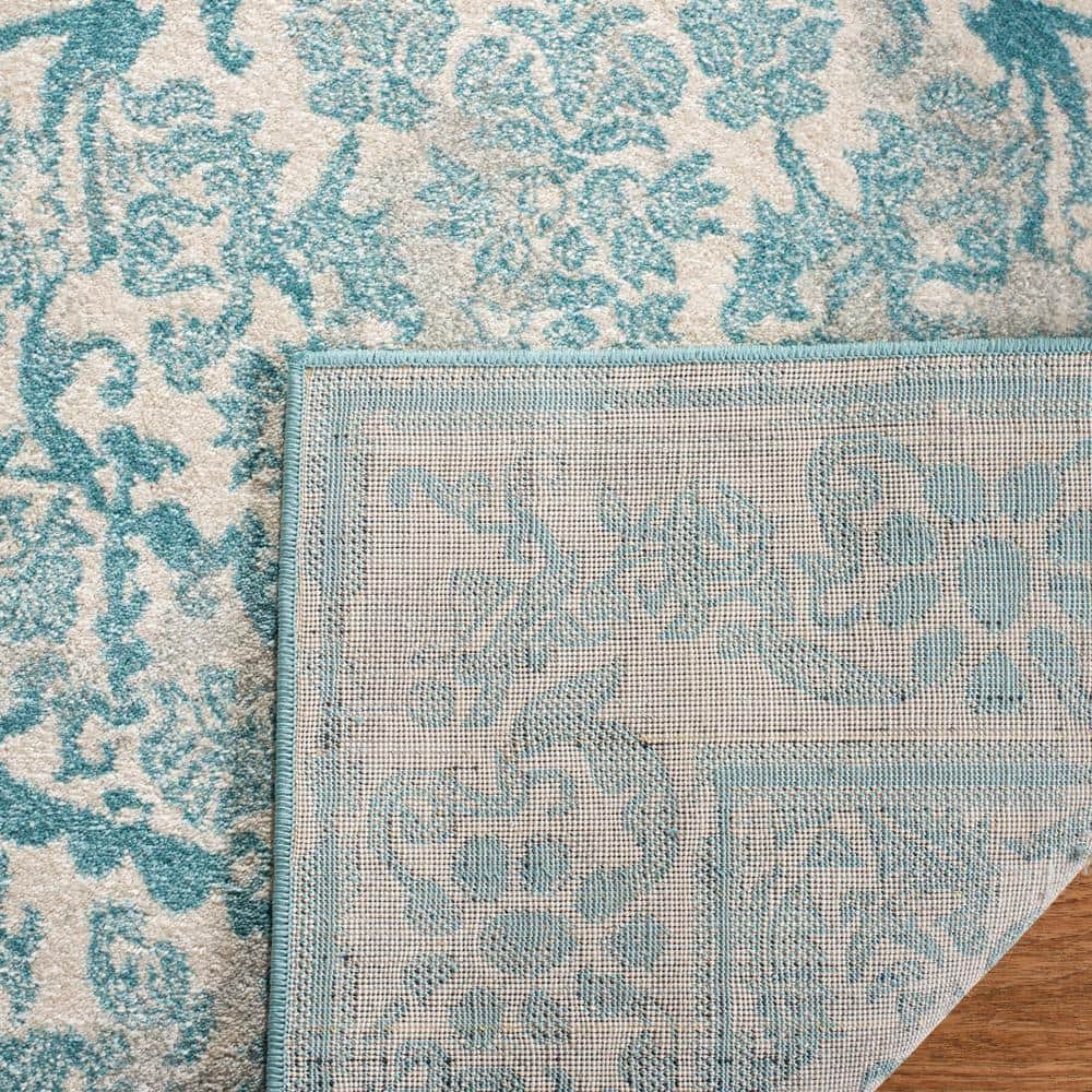 Ivory Synthetic Easy Care 9' x 12' Rectangular Rug