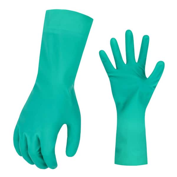 Green 11 mil Reusable Nitrile Glove - L/XL