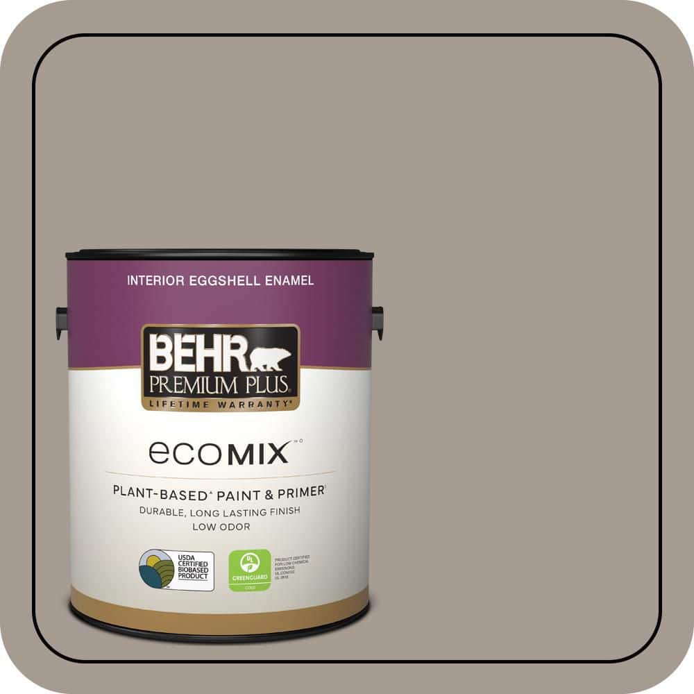 1 gal. #N200-4 Rustic Taupe Eggshell Enamel EcoMix Plant-Based Interior Paint & Primer price history on PriceWatchPro