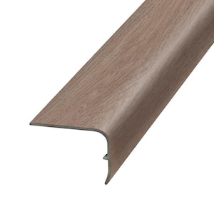 Blanche 1.32 in. Thick x 1.88 in. Wide x 78.7 in. Length Vinyl Stair Nose Molding