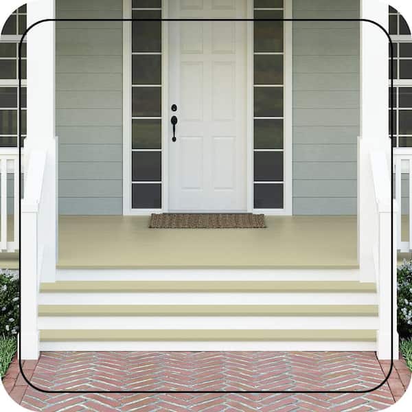 1 gal. #S340-3 Hybrid Textured Low-Lustre Enamel Interior/Exterior Porch and Patio Anti-Slip Floor Paint