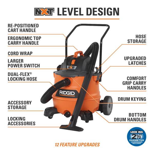 RIDGID 16 Gallon 6.5-Peak HP NXT Wet 