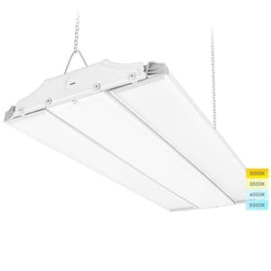 2 ft. 165/190/220-Watt Linear High Bay White LED Shop Light Up to 30000LM 4CCT 3000K-5000K Adjustable Tilt Light